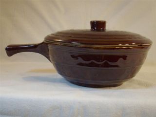 Vintage Marcrest Daisy Dot Stoneware Ovenproof Casserole Made in U S A