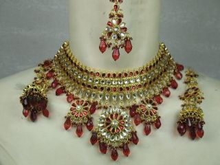 Bollywood Jewelry Jewellery Set Halloween Costume Maron