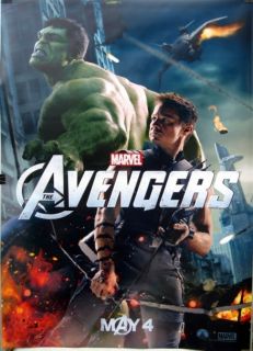 Avengers Movie 4x6 ft Bus Shelter Poster 6ft Hulk Mark Ruffalo