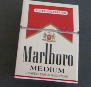Marlboro flip Top box with matches mini box looks like cigarette box
