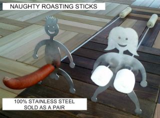 Steel Fire Pit Marshmallow Hotdog Roasting Stick Fork Skewers