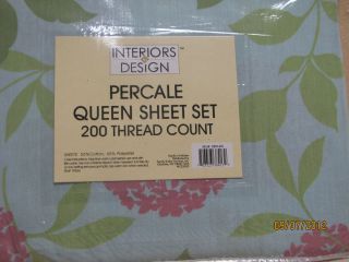 Queen Size Sheet Set 200 Thread Count 65 COTTON45 Polyester 4 Piece