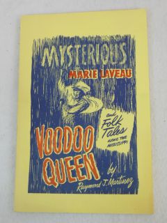 Martinez Mysterious Marie Laveau Voodoo Queen Folk Tales 1983