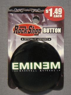 Eminem The Marshall Mathers LP Logo 1 75 Button Pin New