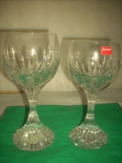 Baccarat crystal Massena 1 goblet #1 , 1 red wine #3 new in perfect