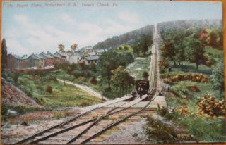 1910 Postcard Switchback Railroad RR Mauch Chunk PA