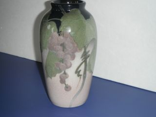 Rookwood 7 Iris Glaze Grapevine Grapes Vase Circa 1903 Sara Sax
