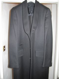 Martin Margiela 14 Black Heavy Wool Shawl Collar Coat New