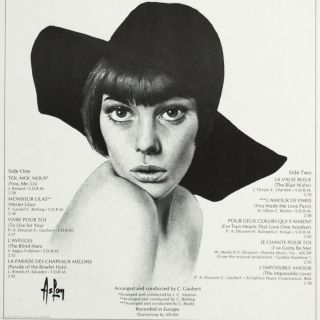 Aslan Pin Up Art Cover Mireille Mathieu LP 1970 Original Mod Yeh Yeh