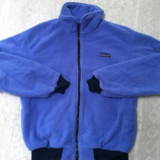 VINTAGE PATAGONIA Full Zip Fleece Jacket Blue Womens M Top Pullover