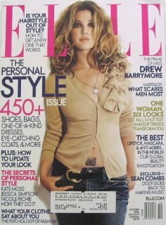 Elle October 2006 Drew Barrymore Sean Combs Matthew Perry New