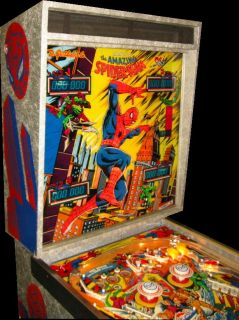 Gottlieb Marvels The Amazing Spiderman Pinball Machine Superb