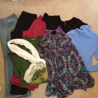 Lot Womens Casual Jeans Blouses Jeggings Maurices Catos American Eagle
