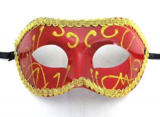 Red Masquerade Costume Fancy Dress Party Ball Eye Mask
