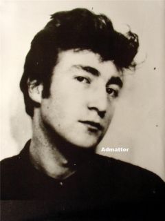 Vint 2 Sided Beatles Poster John Lennon Paul McCartney