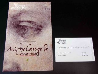 Michelangelo Drawings Closer to The Master Exhibition Programme Mint