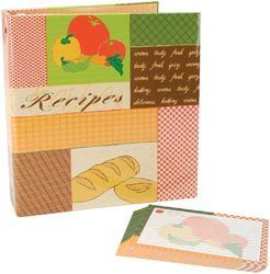 MBI Recipes 3 Ring Binder Scrapbook Cookbook Kit