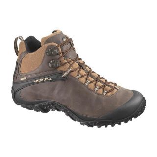 Mens Merrell Brown Chameleon 4 Mid WP Hiking Shoes Boots footwear