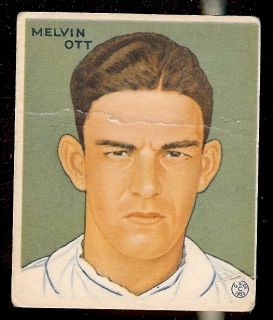 1933 Goudey Melvin Ott Giants 127 G VG Condition