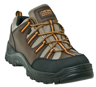 McRae Industrial Mens Hiking Work Shoes Leather Brown D M Steel Toe
