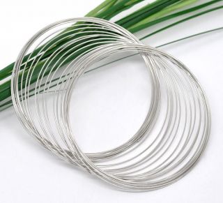 200 Loops Memory Beading Wire for Bracelet 65mm 70mm Dia