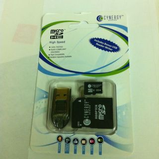 Design microSDHC Memory Card 8GB Capacity Withusb Reader Writer
