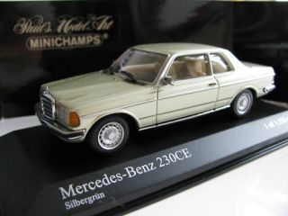 43 Minichamps Mercedes Benz 230 CE 1977 Slivergreen