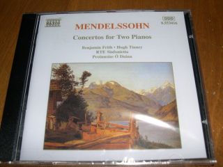 Mendelssohn Concertos for 2 Pianos by Hugh Tinney CD Dec 1996 Naxos