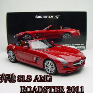18 Minichamps Mercedes Benz SLS AMG Roadster 2011 Red 100039030 Free