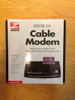Zoom 5341 00 00J 5341 DOCSIS 3 0 Cable Modem