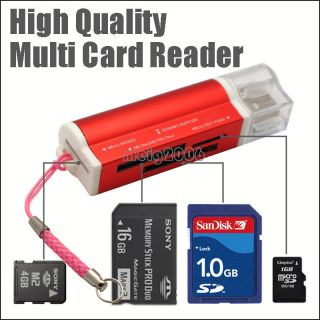 USB2 0 All in1 Memory Card Reader for Micro SD SDHC MS TF T Flash M2
