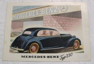 Mercedes Benz 1939 Type 230 Sales Brochure German Text