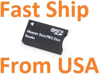 Memory Stick MS Pro Duo Adapter Micro SD SDHC Card Reader TF