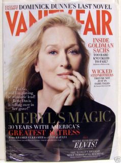 Vanity Fair Magazine Meryl Streep Goldman Jan 10 Issue
