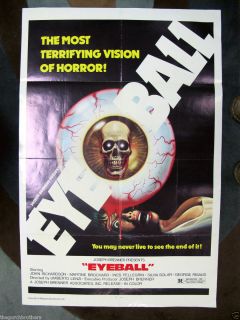 Eyeball Shocking Original Movie Poster US 1sh Mint Great Horror Drive