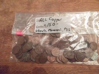 in SEALED Bag Copper Unsearched Lincoln Wheats Memorials P D S