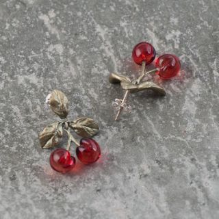 Cherry Earrings by Michael Michaud Jewelry