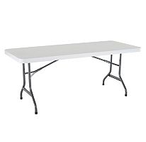 Folding Picnic Table 6ft Commercial Grade Indoor Outdoor White