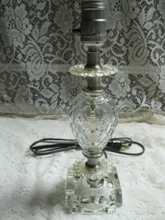 Vintage Retro Glass Table Lamp