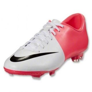 Nike Mercurial Victory III FG White Black Solar Red Size 11