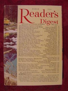 Readers Digest March 1959 James A Michener Jack Benny