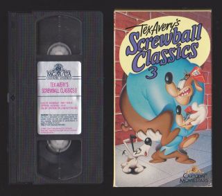 Tex Averys Screwball Classics 3 VHS 1991 MGM UA