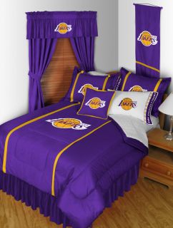 Los Angeles Lakers Bedroom Decor NBA Free SHIP with 3 Items Twin Full