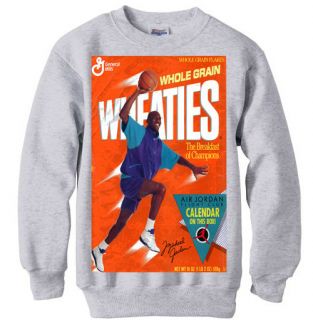 Wheaties Nike Michael Air Jordan Spike Lee Grape V 5 Sweatshirt