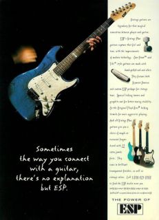 ESP Vintage Plus Strat Tele Style Guitar Print Ad