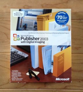 Microsoft Office Publisher 2003 with Digital Imaging x10 05793