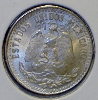 1941 Silver Mexican 20 Centavos Coin