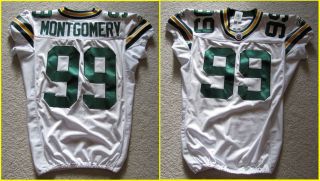 Packers Game Ready Worn Used Jersey Mike Montgomery Super Bowl