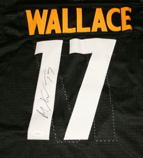 MIKE WALLACE Pittsburgh Steelers Signed Home Jersey Autograph JSA Coa