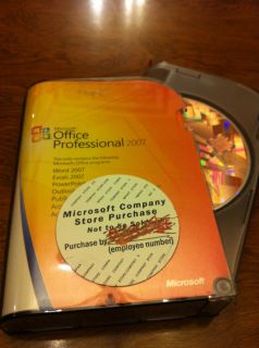 Microsoft Office 2007 Professional Full Retail w Key